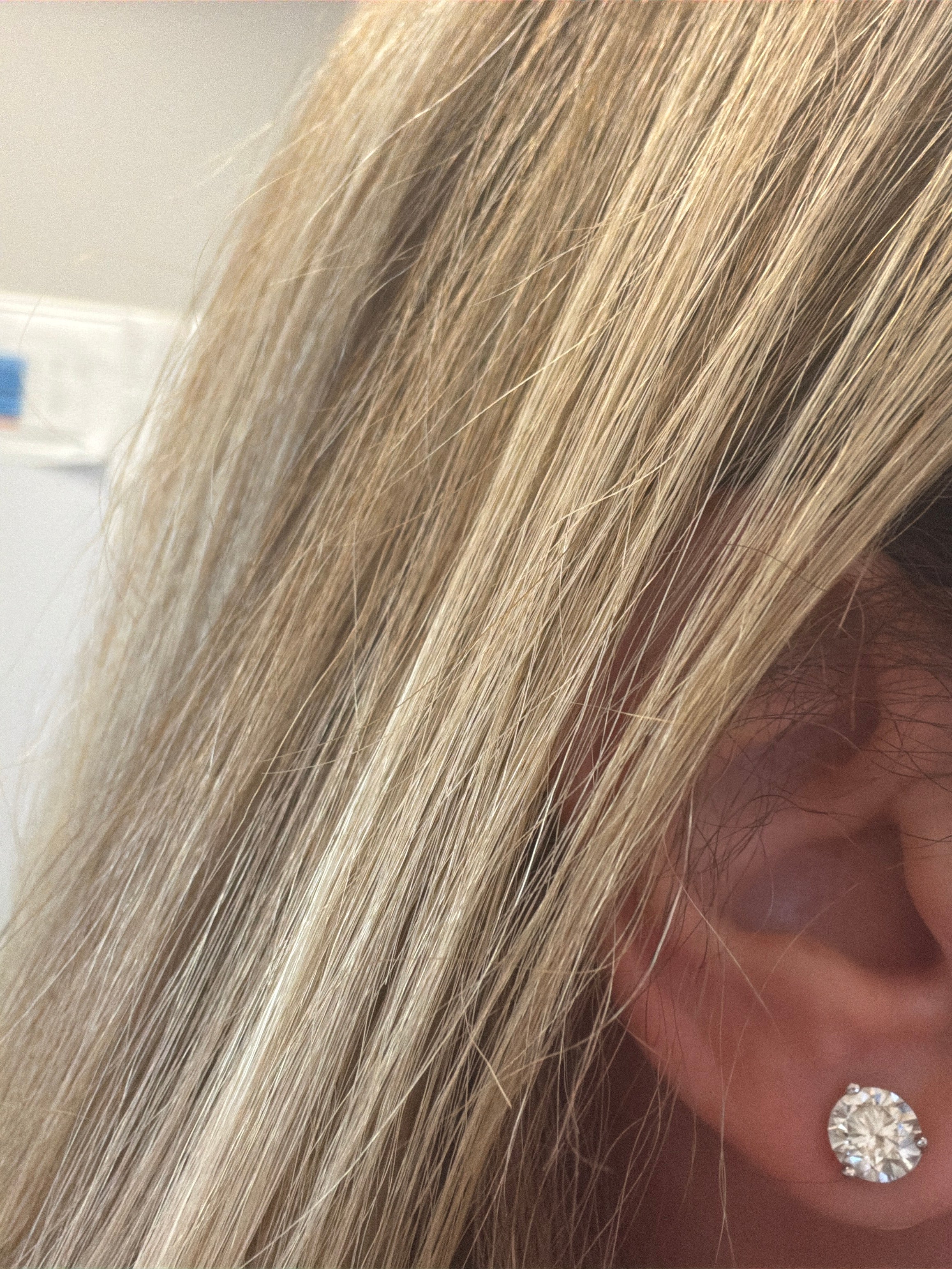 Lab-Diamond Stud Earrings